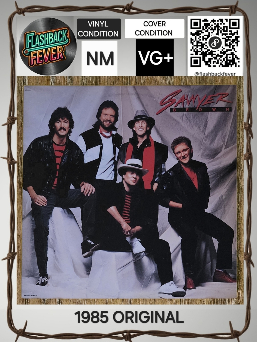 SAWYER BROWN•Sawyer Brown•1985 US (#ST-12391) Jacksonville Pressing